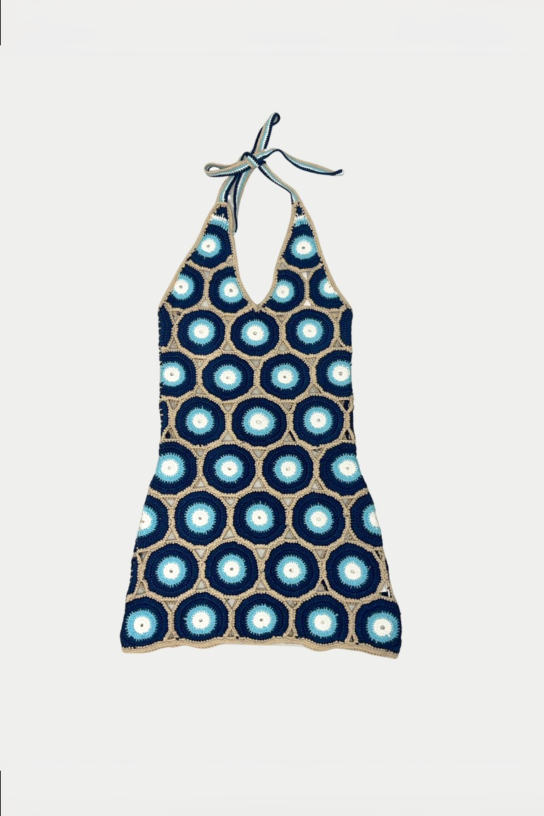 evil eye crochet dress Leslie Amon Crochet Evil-eye Dress