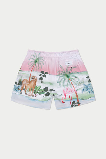Palm Beach Wallpaper Swim Short