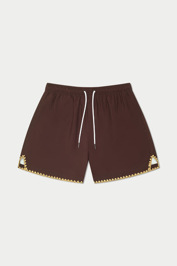 Espresso Stitch Swim Short