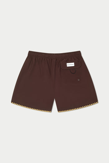 Espresso Stitch Swim Short