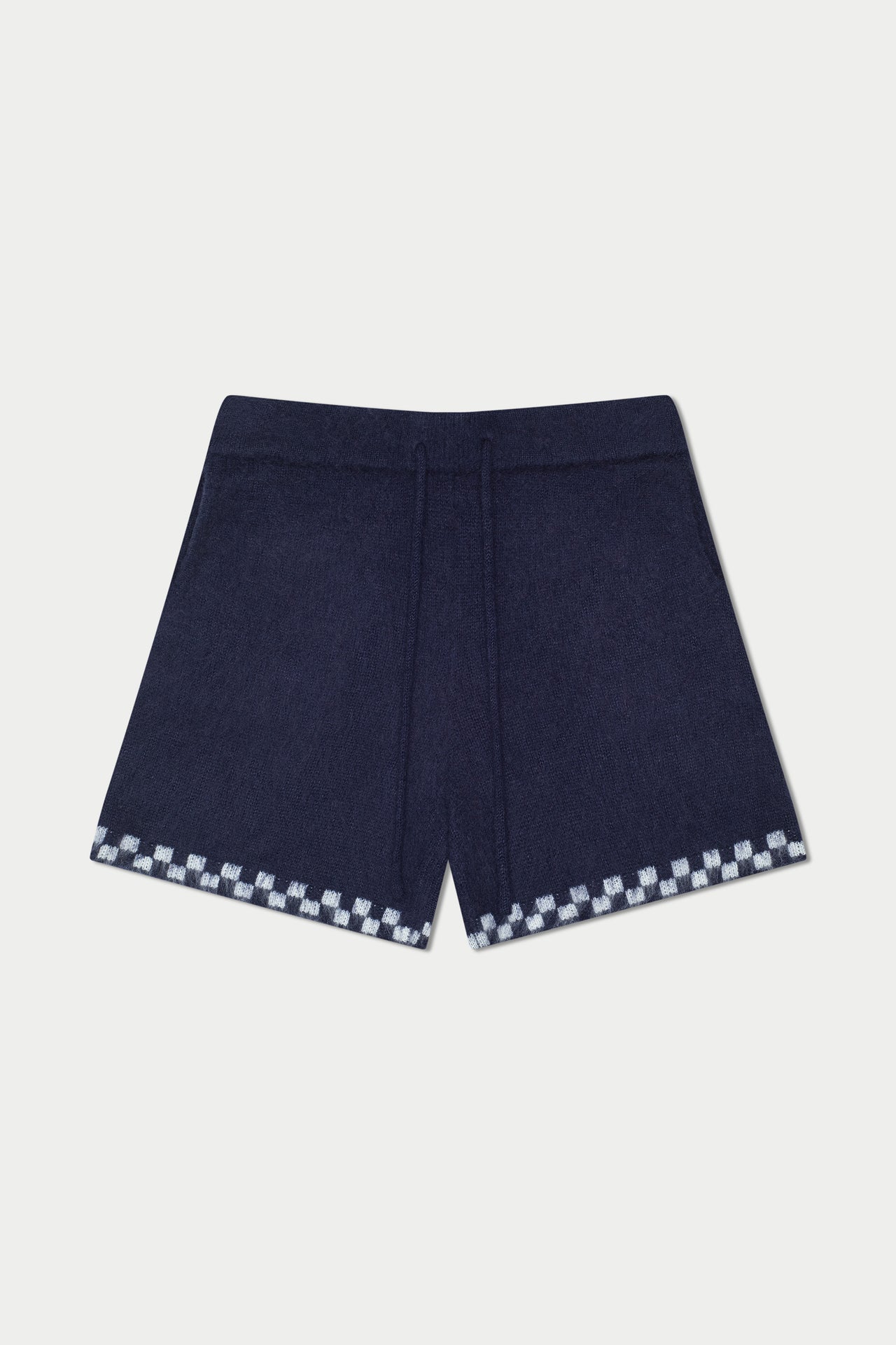 Checkered Mohair Short
