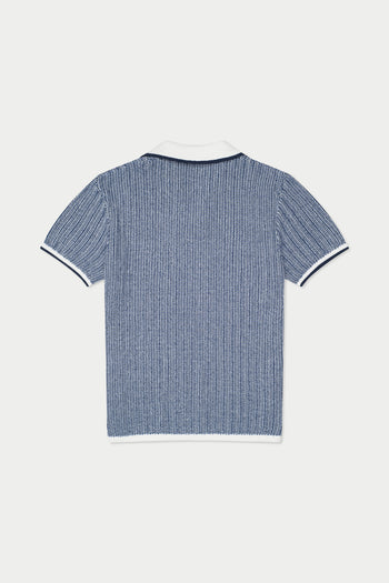 Blue Marled Polo