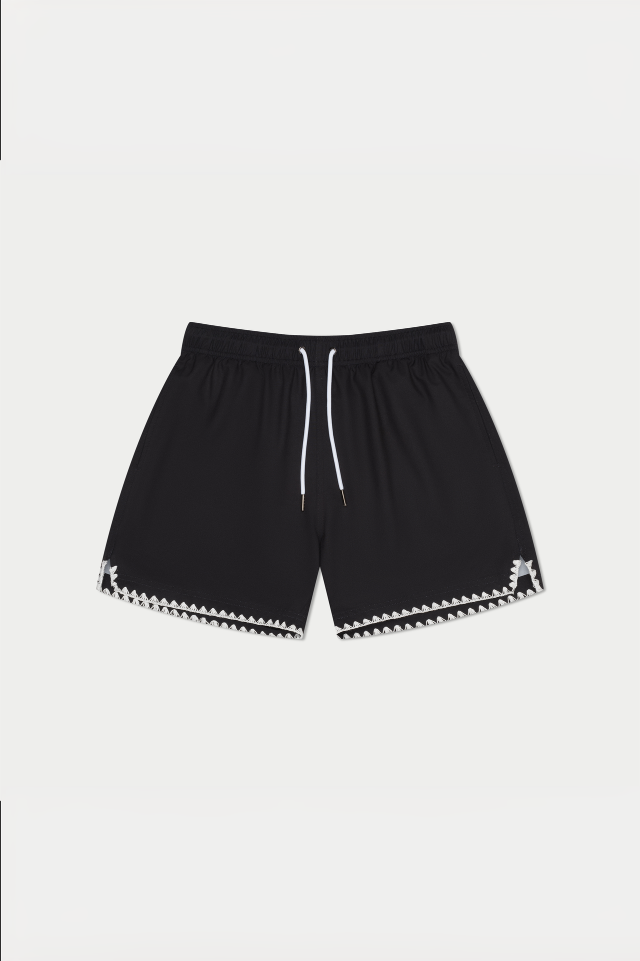 Black Stitch Swim Short