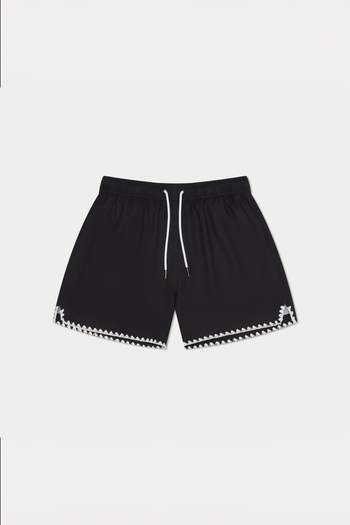 Black Stitch Swim Short