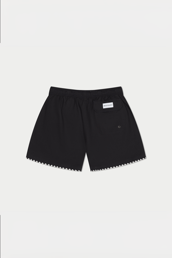 Black Stitch Swim Short