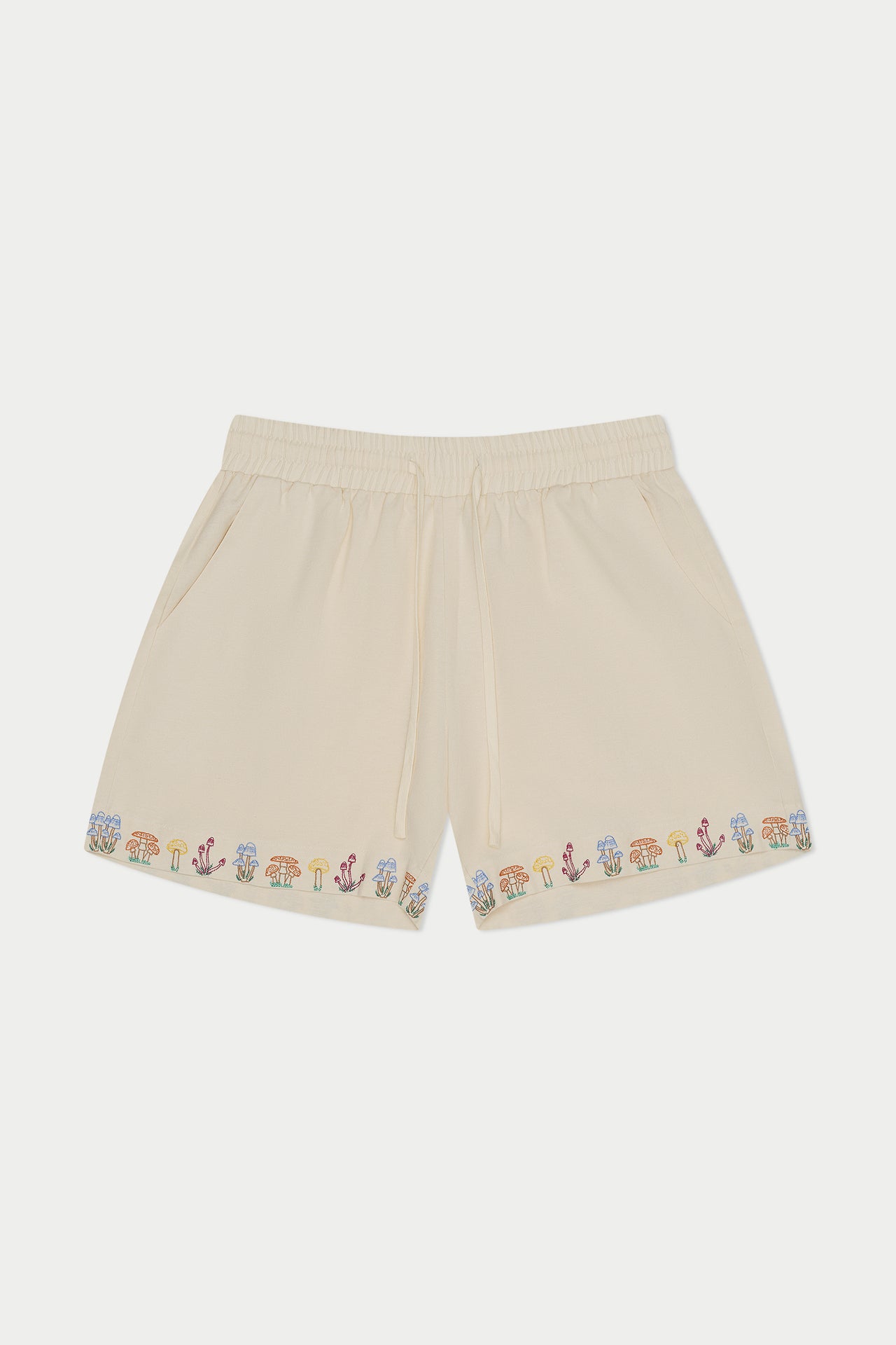 Mushroom Linen Short