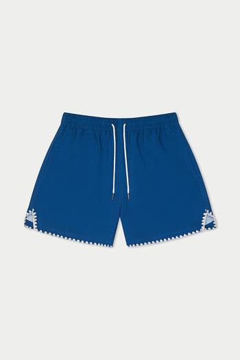 Navy Stitch Swim Short