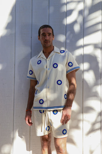 Evil Eye Linen Shirt