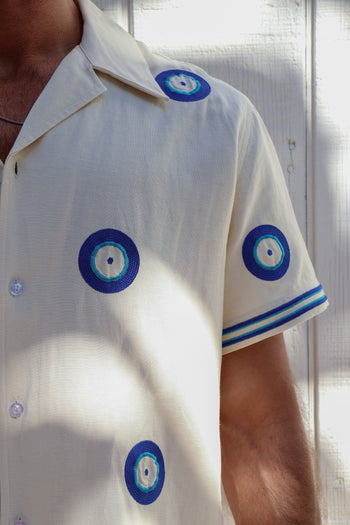 Evil Eye Linen Shirt