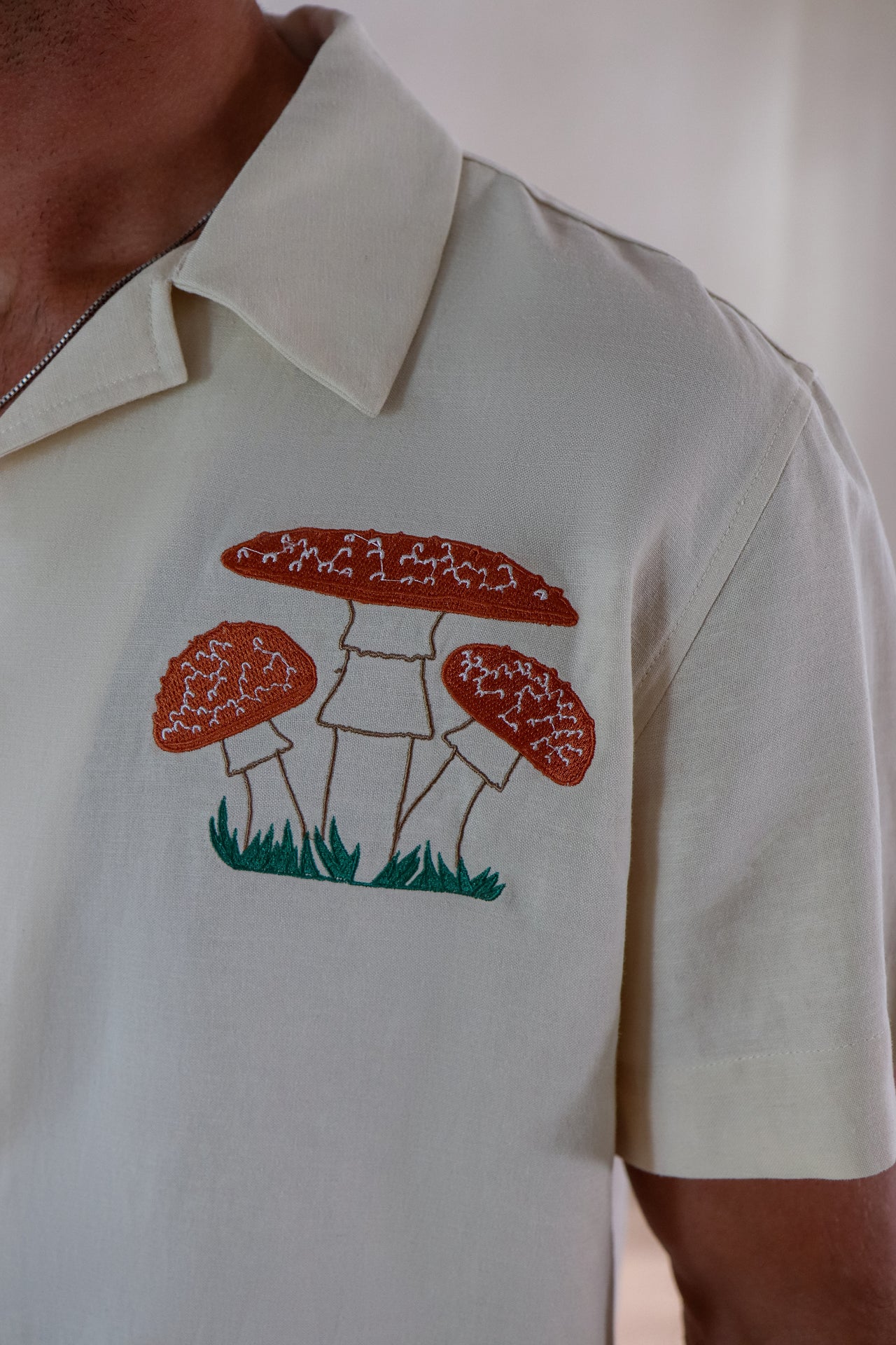 Mushroom Linen Shirt