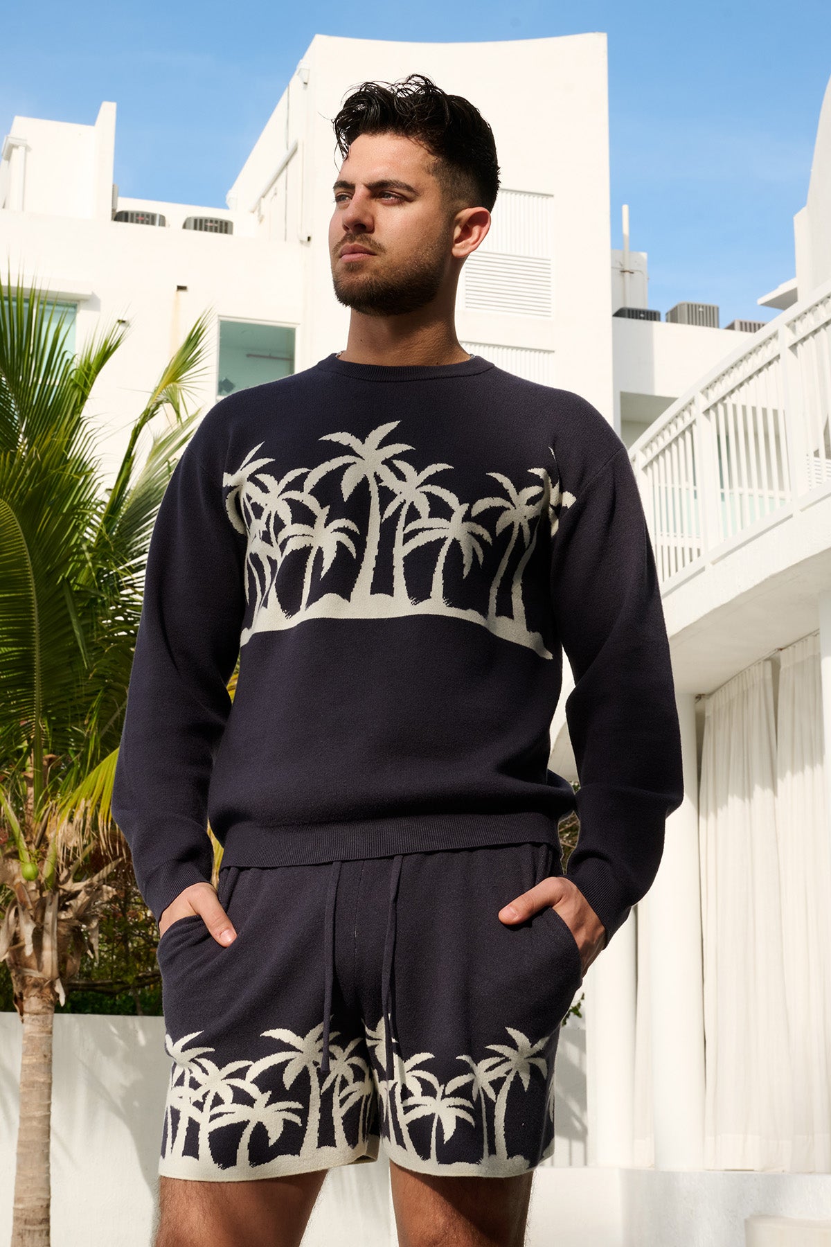 Palm Beach Knit Crewneck Sweater