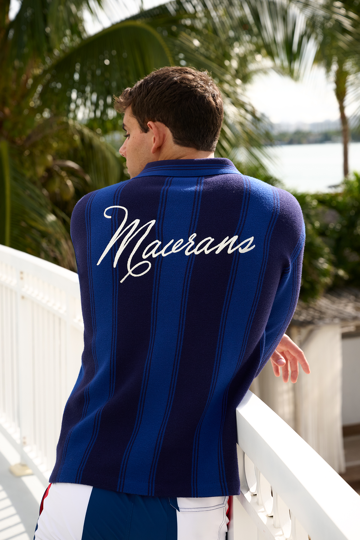 Nautical Long Sleeve Polo