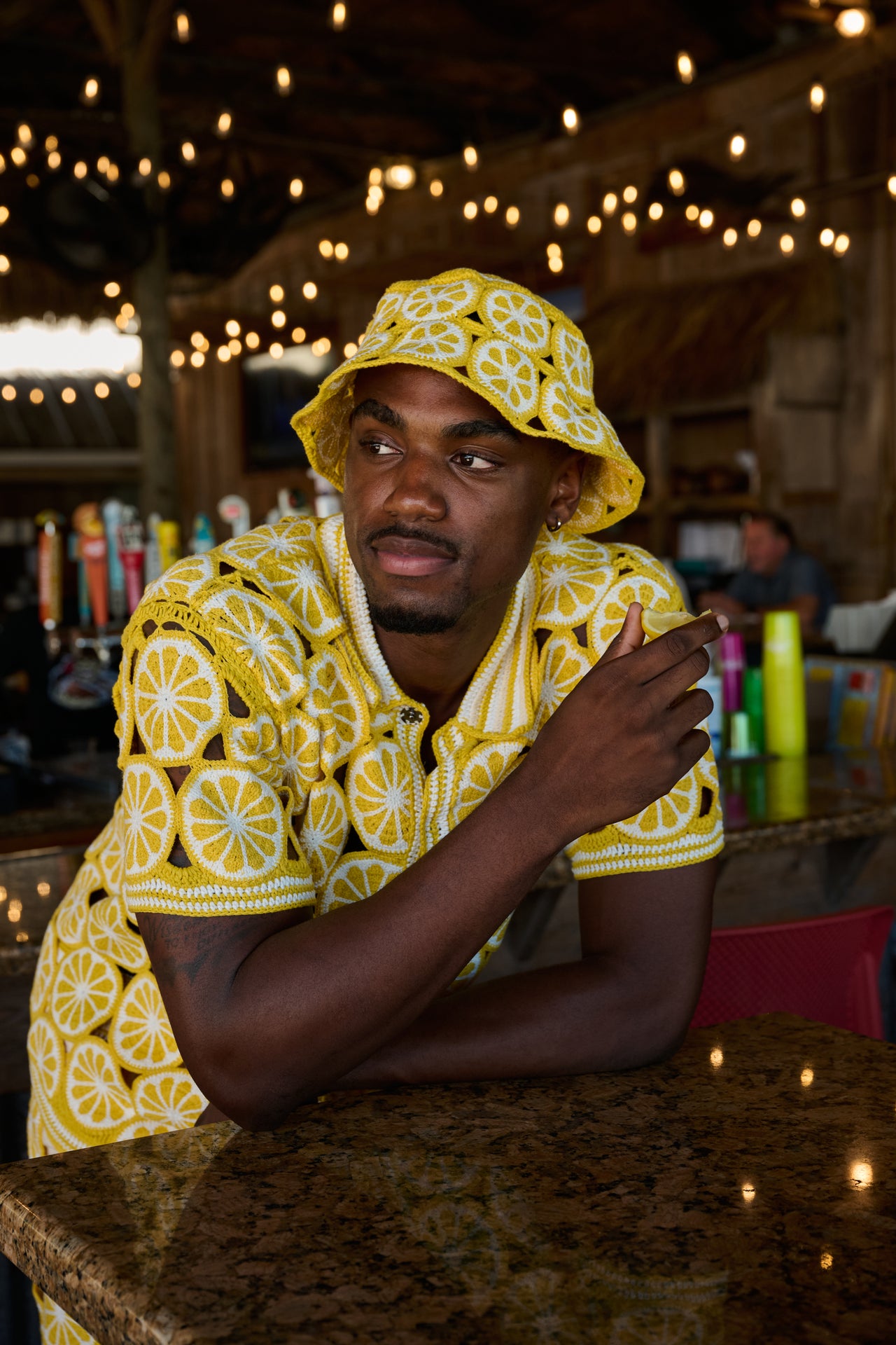 LEMON CROCHET BUCKET HAT