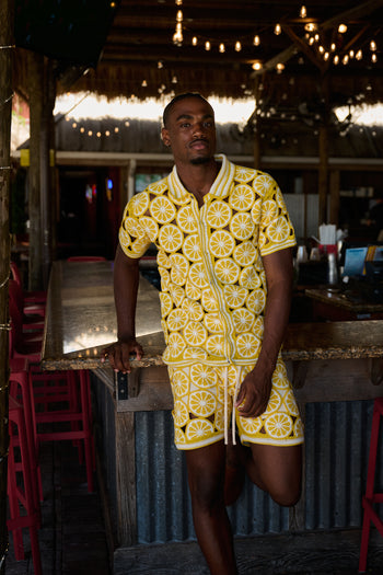 LEMON CROCHET SHIRT