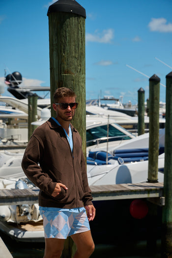 CHOCOLATE DIAMOND KNIT JACKET