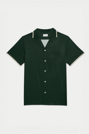 GREEN COURSE STITCH WEEKEND SHIRT