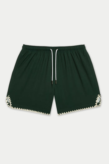 GREEN COURSE STITCH SWIM SHORT