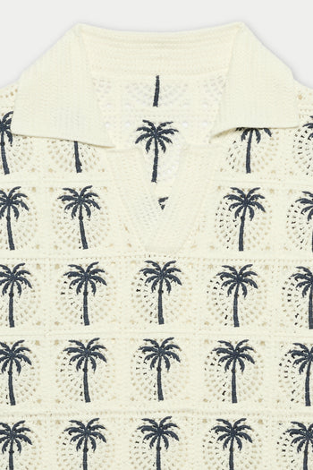 Palm Beach Crochet Polo
