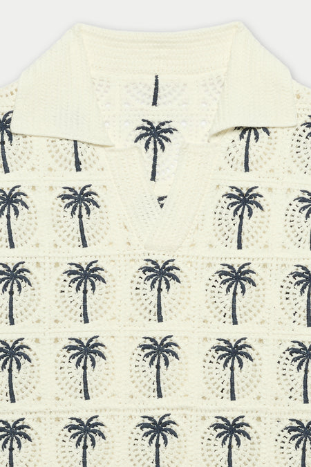 Palm Beach Crochet Polo