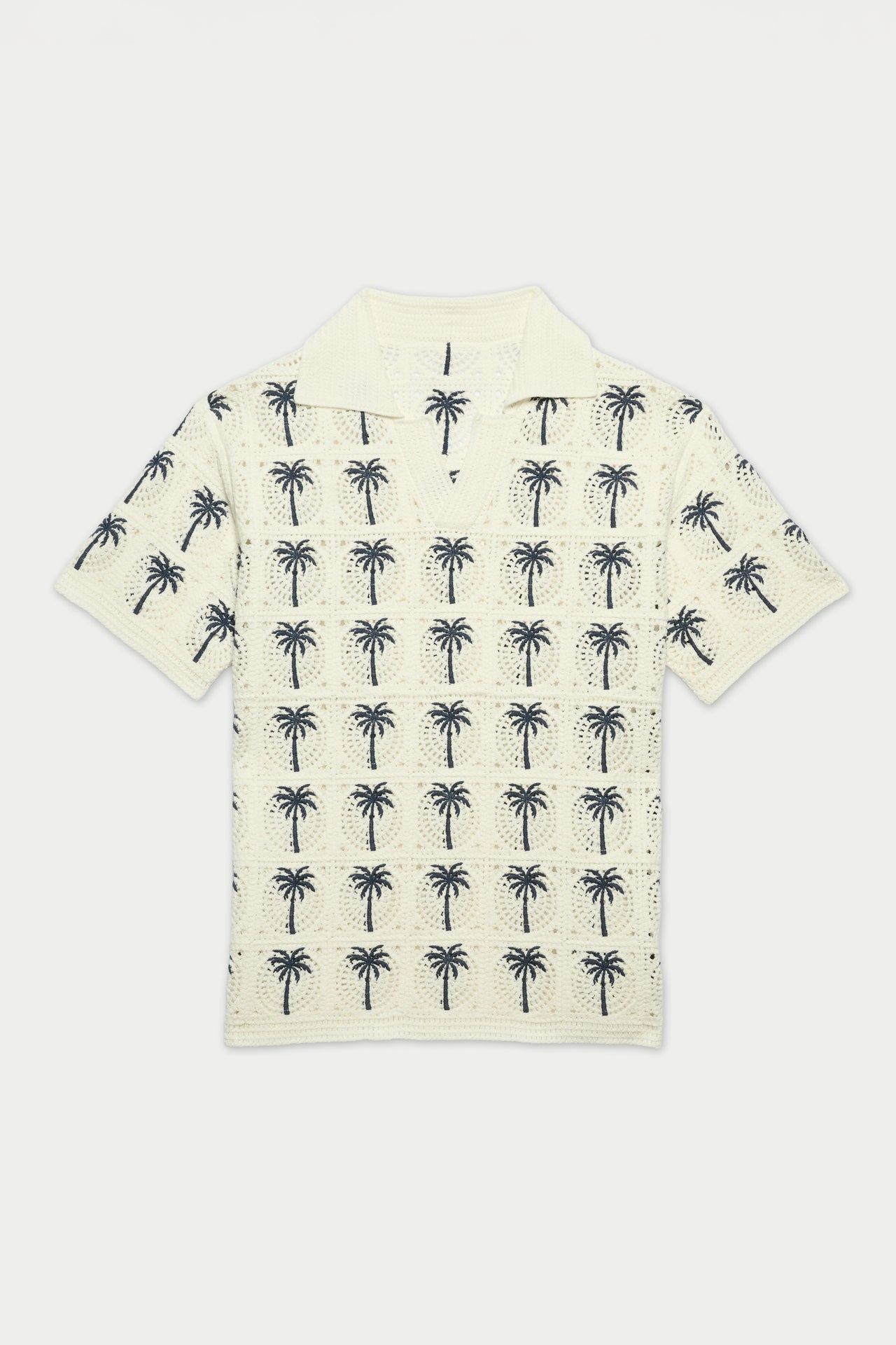 Palm Beach Crochet Polo