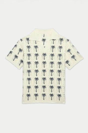 Palm Beach Crochet Polo