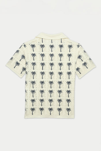 Palm Beach Crochet Polo