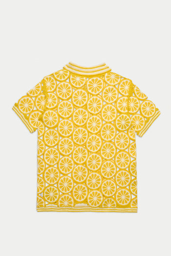 LEMON CROCHET SHIRT