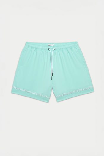 BEACH BLUE WAVES SWIM SHORT