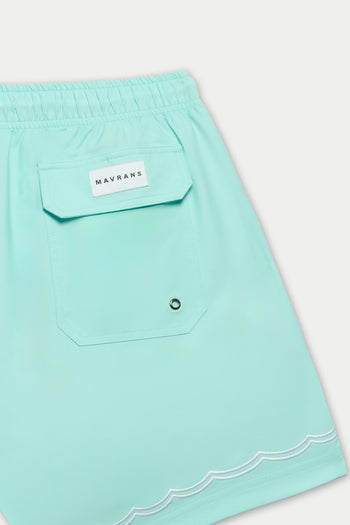 BEACH BLUE WAVES SWIM SHORT