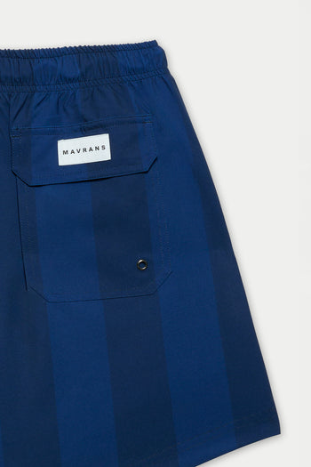 NAVY TONAL CABANA SWIM SHORT