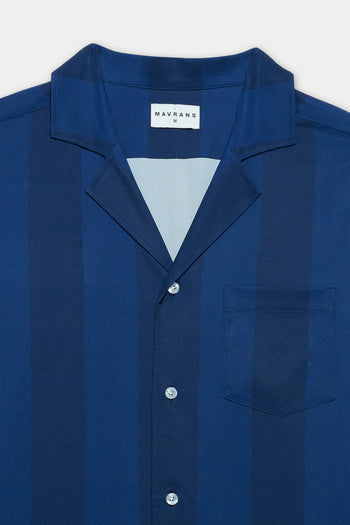 NAVY TONAL CABANA WEEKEND SHIRT