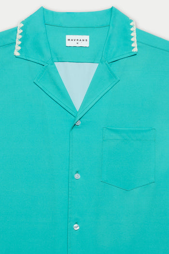 TEAL STITCH WEEKEND SHIRT