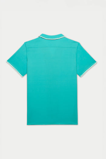 TEAL STITCH WEEKEND SHIRT