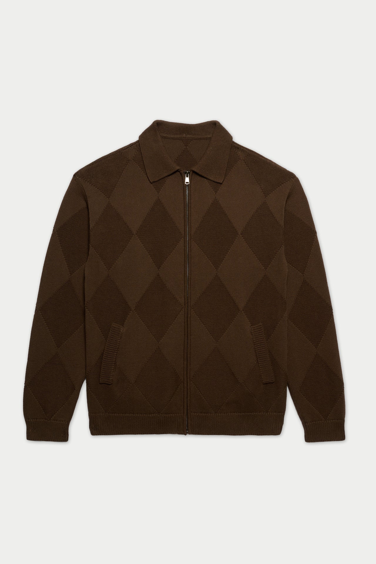 CHOCOLATE DIAMOND KNIT JACKET