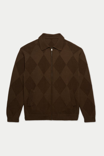 CHOCOLATE DIAMOND KNIT JACKET
