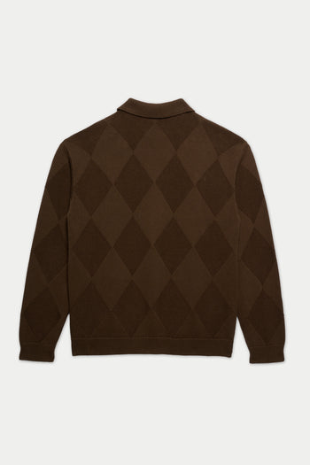 CHOCOLATE DIAMOND KNIT JACKET