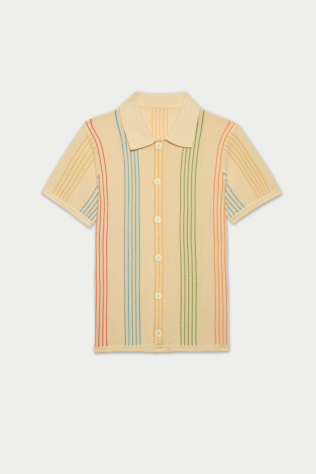 SLICED KNIT SHIRT
