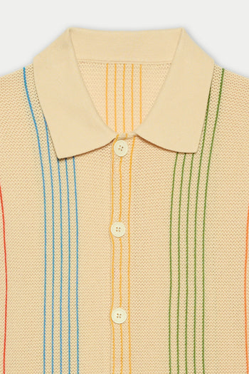 SLICED KNIT SHIRT