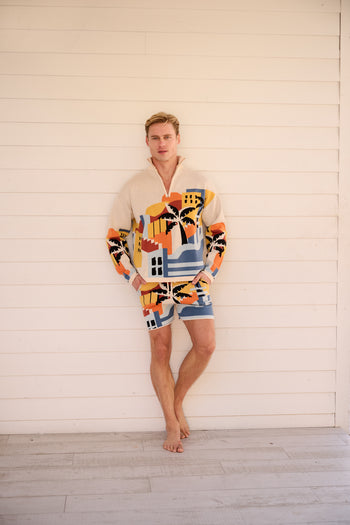 Havana Sunset Knit Quarter Zip
