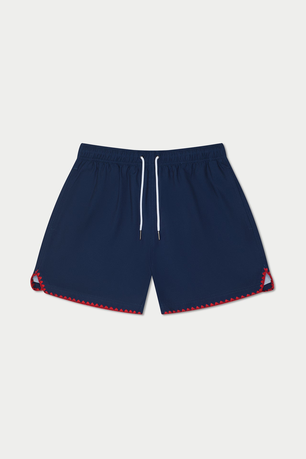 Navy Red Stitch Swim Short