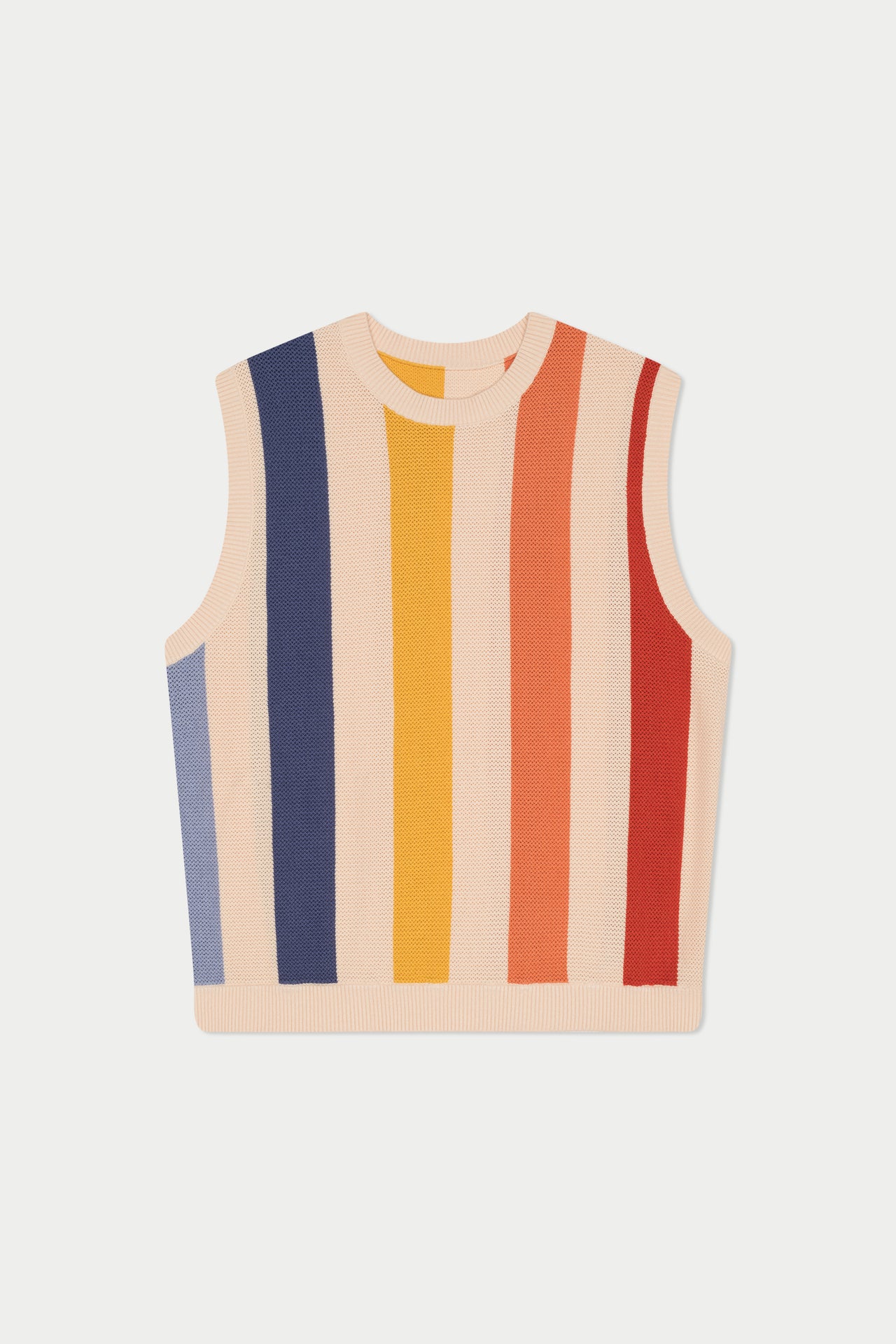 Striped Knit Vest