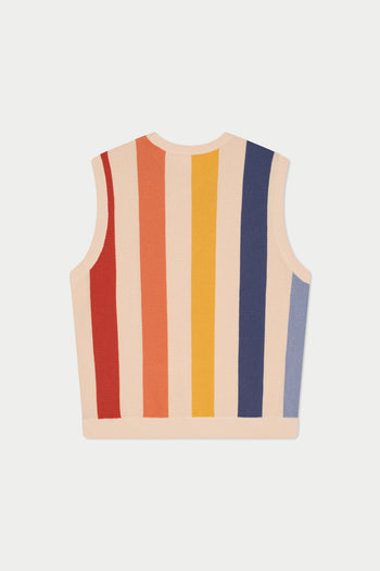 Striped Knit Vest