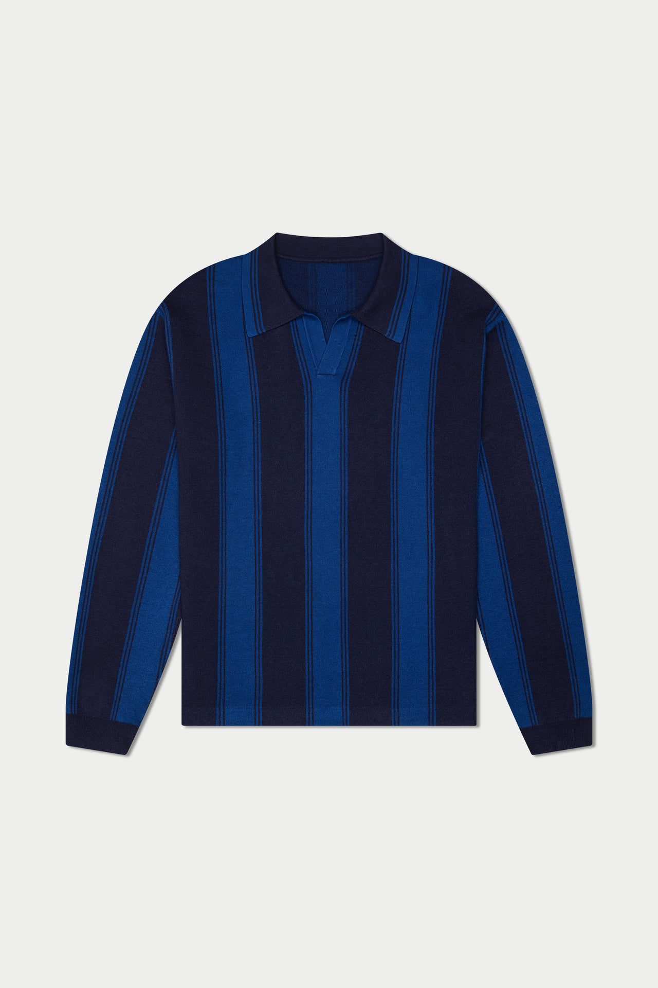 Nautical Long Sleeve Polo