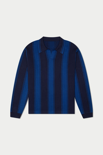 Nautical Long Sleeve Polo
