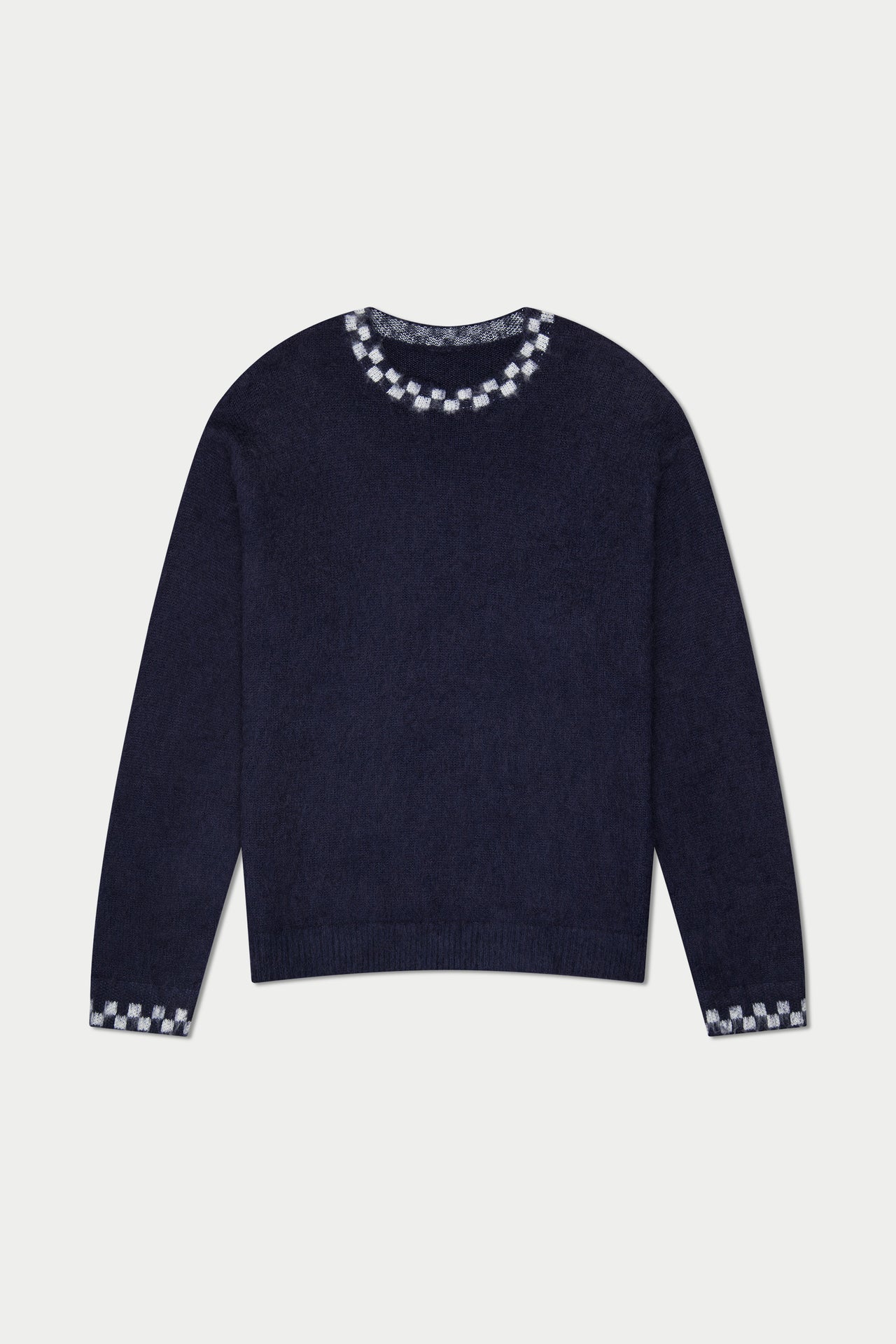 Checkered Mohair Sweater