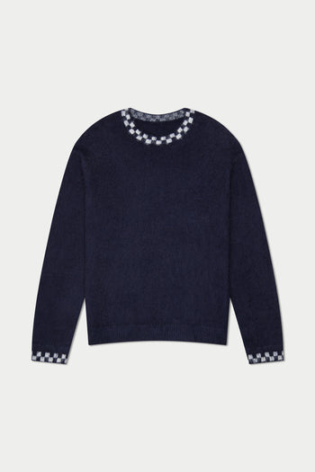 Checkered Mohair Sweater