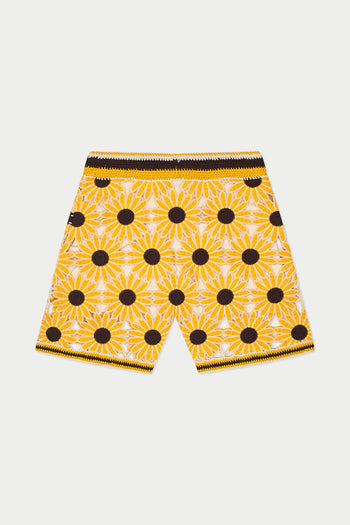 Sunflower Crochet Short