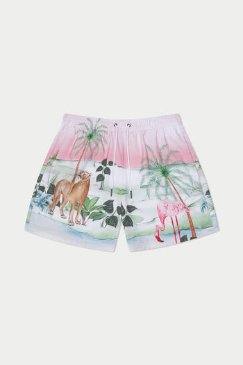 Palm Beach Wallpaper Swim Short