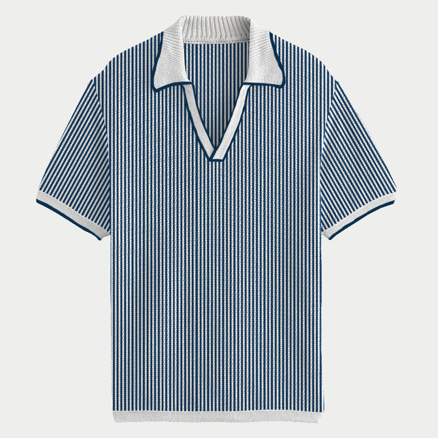 Blue Marled Polo