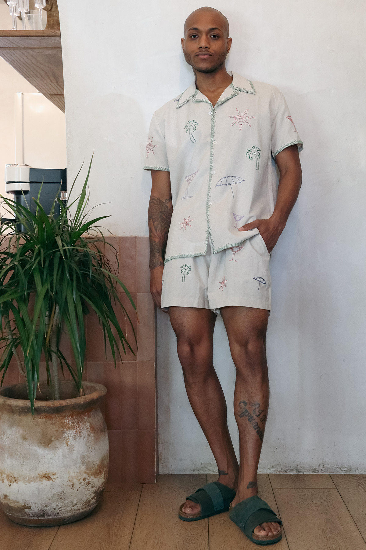 Palms Linen Short